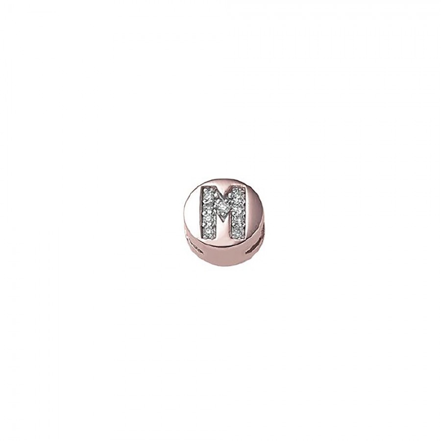 ELEMENTO M TONDO IN ORO ROSA E DIAMANTI DONNA ORO - ELEMENTS ref. DCHF8119M.002