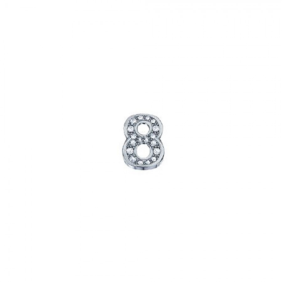 ELEMENTO NUMERO 8 IN ORO BIANCO E DIAMANTI DONNA ORO - ELEMENTS ref. DCHF9144N8.002