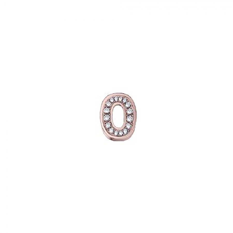 ELEMENTO NUMERO 0 IN ORO ROSA E DIAMANTI DONNA ORO - ELEMENTS ref. DCHF9145N0