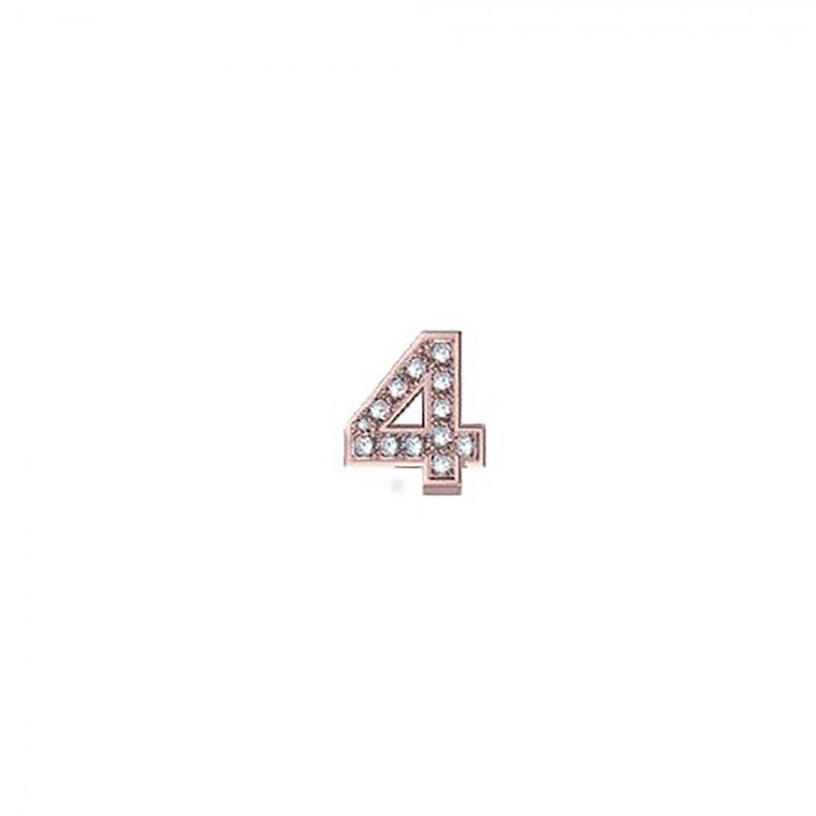 ELEMENTO NUMERO 4 IN ORO ROSA E DIAMANTI DONNA ORO - ELEMENTS ref. DCHF9145N4.001