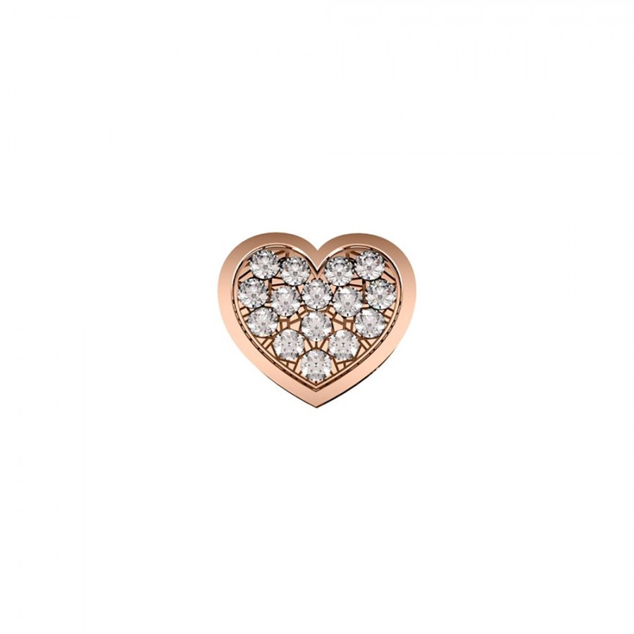 ELEMENTO DONNA ORO CUORE IN ORO ROSA E DIAMANTI ref. DCHF9209.005