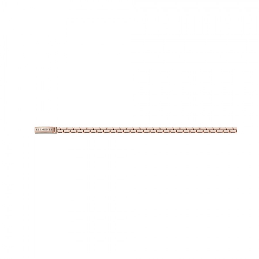 BRACCIALE MAGLIA MORBIDA ORO ROSA 18 KT MISURA 16