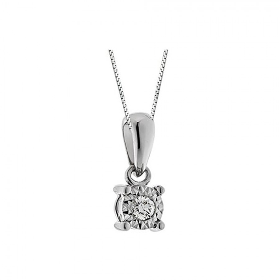 COLLANA DONNA ORO IN ORO BIANCO E DIAMANTE ref. DHPL2373.004