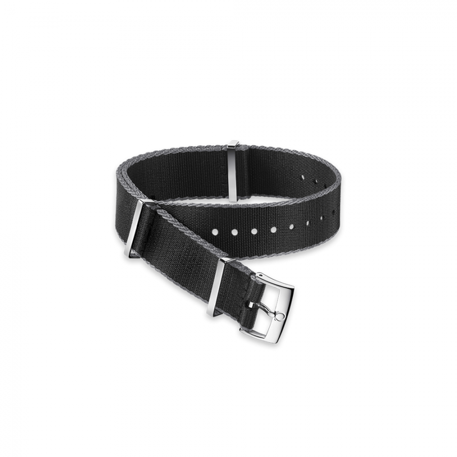 Cinturino in poliammide nero