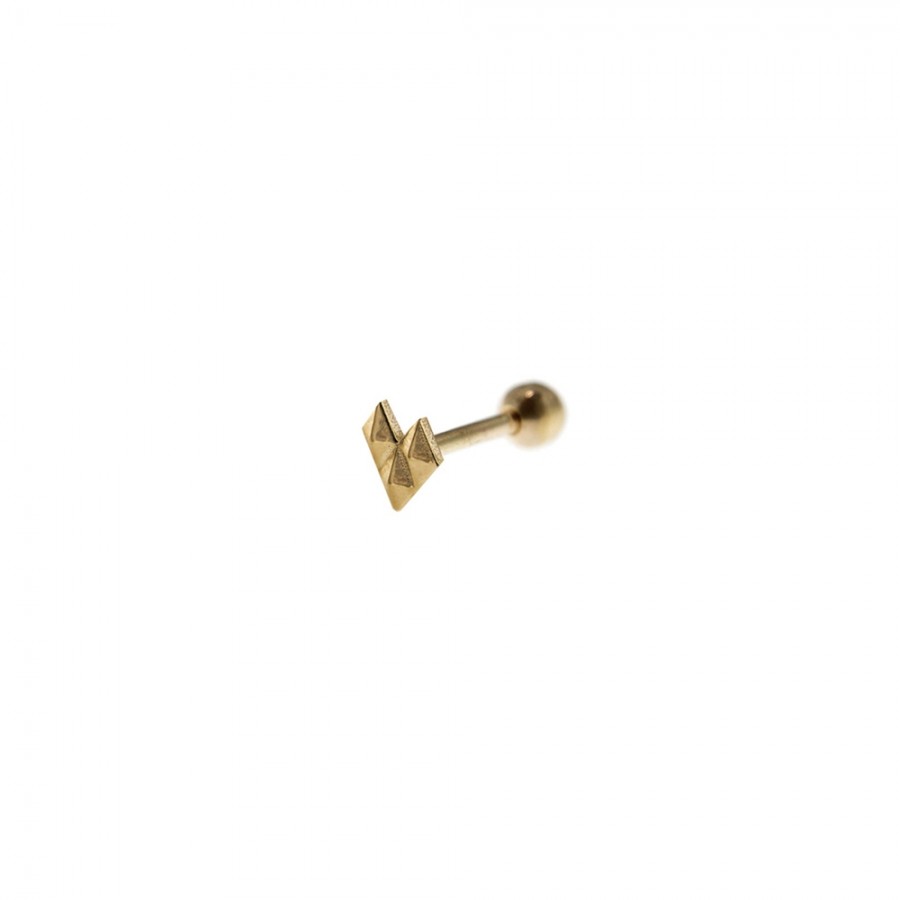 PIERCING CUORE MATTO BORCHIE ref. PRZ-010-M2-AU-RUE