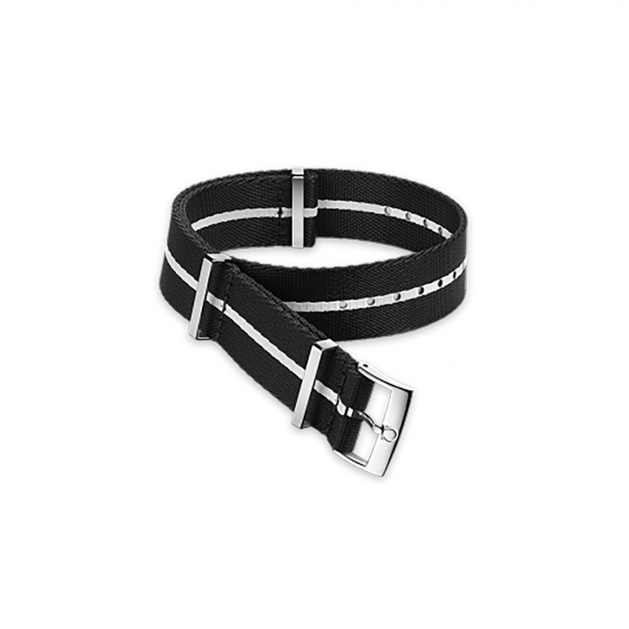 Cinturino in poliammide nero