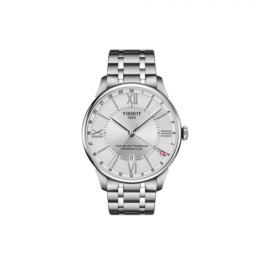 TISSOT CHEMIN DES TOURELLES POWERMATIC 80 GMT ref. T099.429.11.038.00