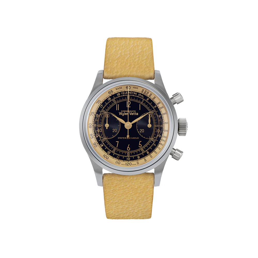 WYLER VETTA Chronographe 38 ref. WV0601 K1 GILT