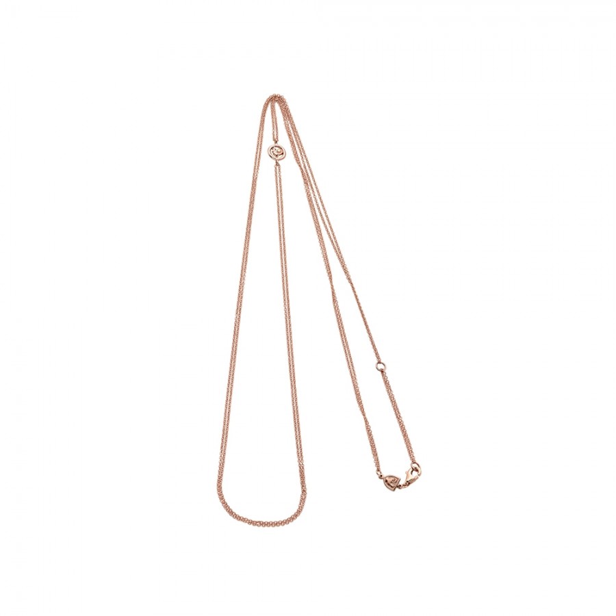 Necklace Chantecler double in rose gold