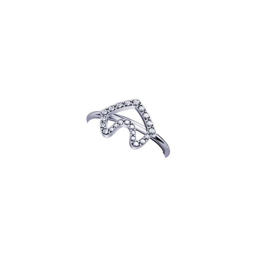 ELEMENTO ANELLO CASA ORO BIANCO E DIAMANTI