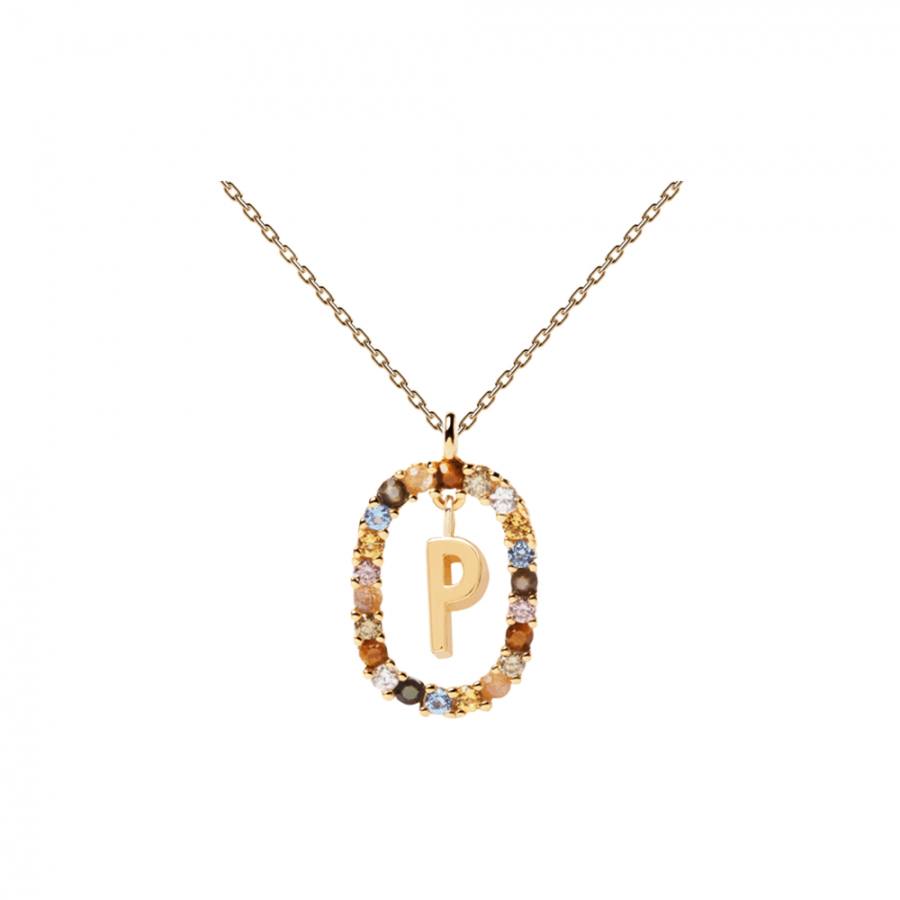 COLLANA CON LETTERA P ref. CO01-275-U