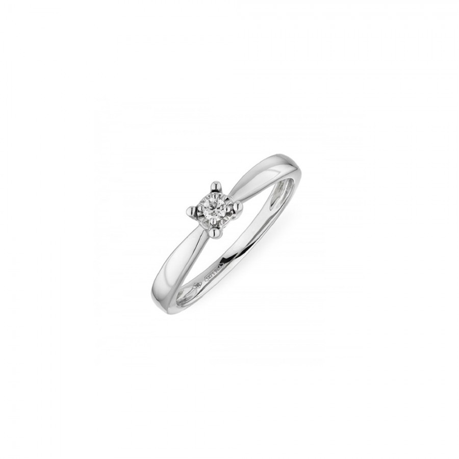 ANELLO DONNA ORO IN ORO BIANCO E DIAMANTI ref. DKAS7341.005