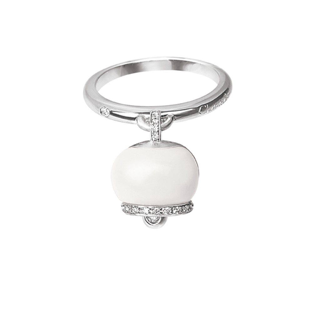 Anello in oro bianco e giallo, Diamanti e kogolong