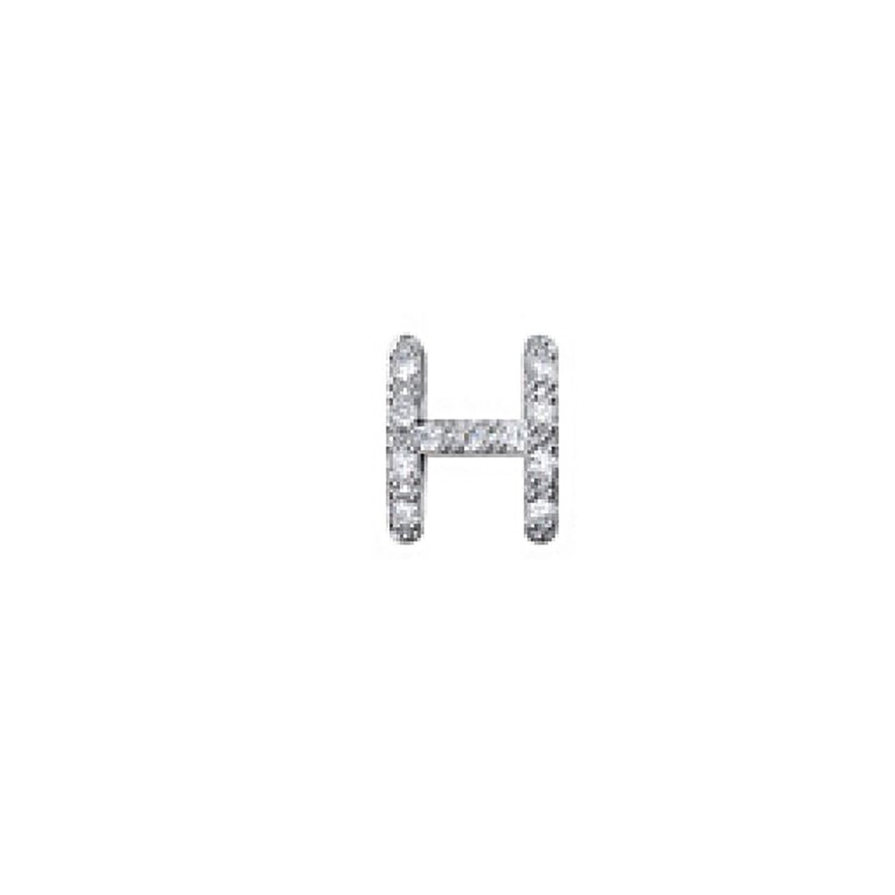 CIONDOLO LETTERA H DONNA ORO ELEMENTS - ORO BIANCO E DIAMANTI ref. DCHF5063H.005