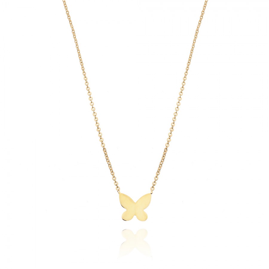 COLLANA  colore Giallo Simbolo:  FARFALLA "Per chi vive con gioia"
