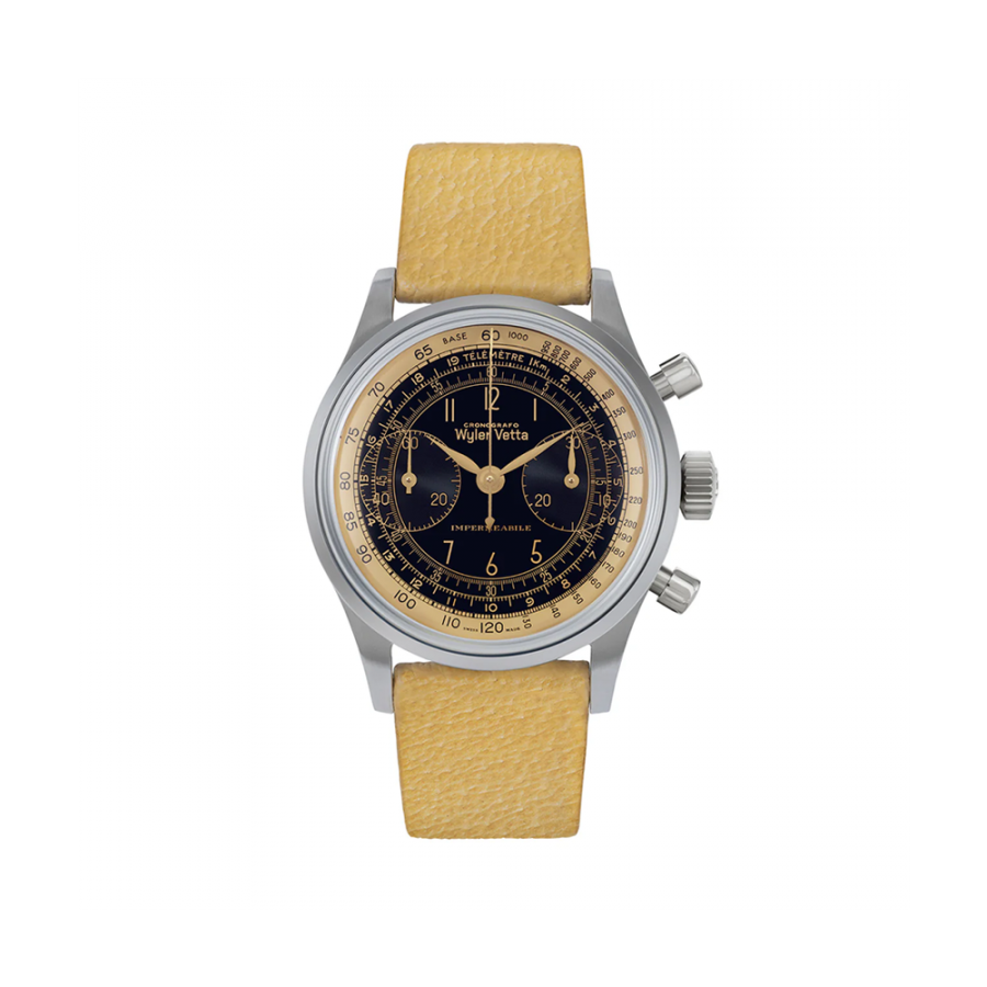 WYLER VETTA Chronographe 38 ref. WV0601 K1 GILT