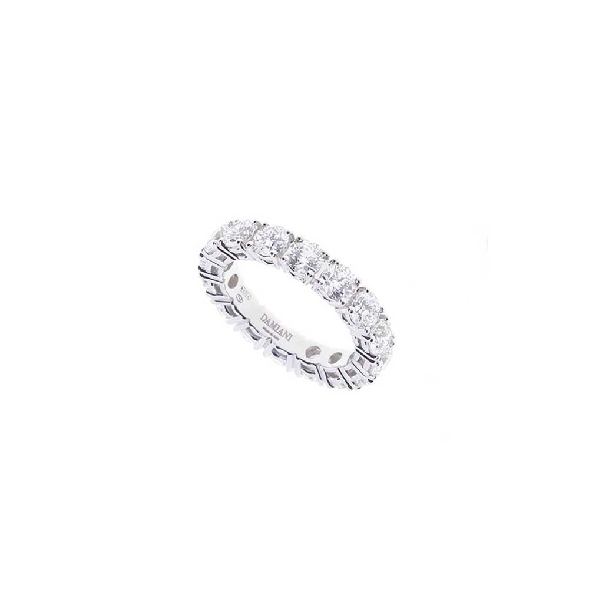 Anello damiani oro bianco diamanti on sale