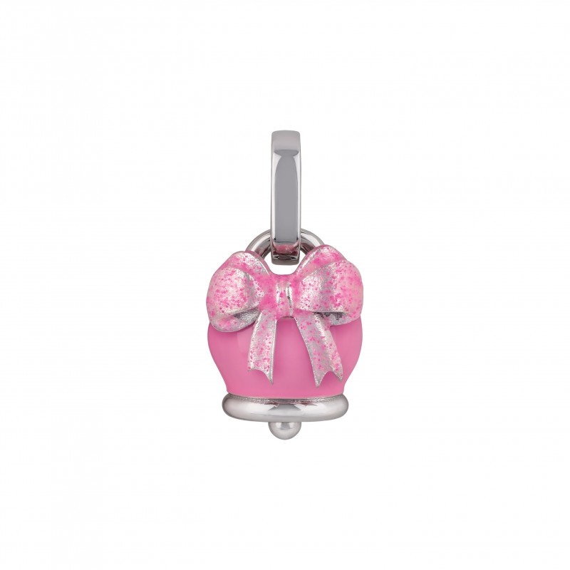 CIondolo campanella micro fiocco rosa ref. 41106