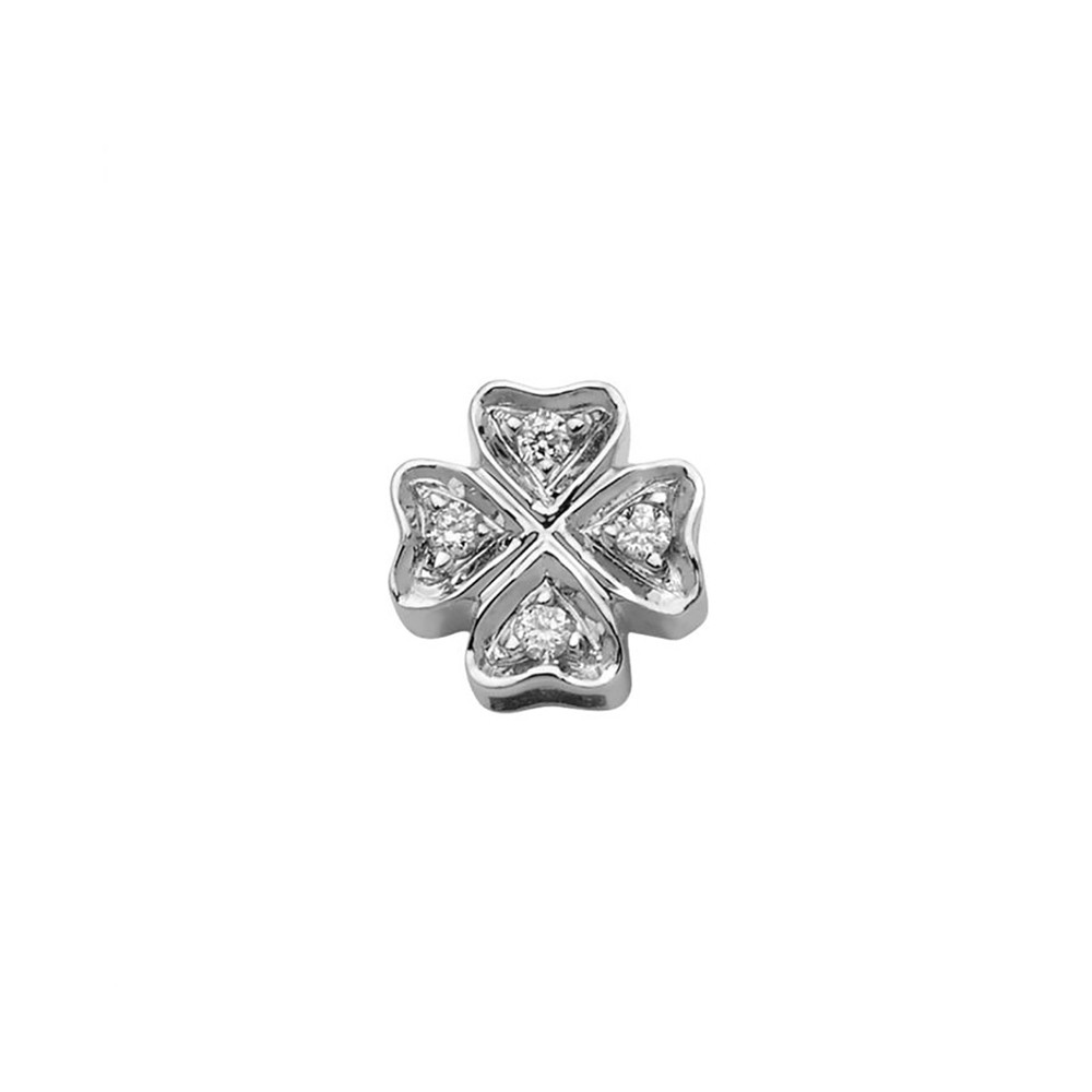 ELEMENTO DONNA ORO QUADRIFOGLIO IN ORO BIANCO E DIAMANTI ref. DCHF7850.002