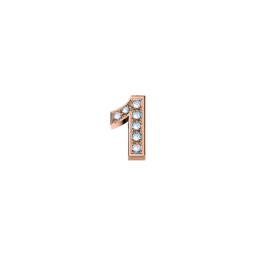 ELEMENTO DONNA ORO NUMERO 1 IN ORO ROSA E DIAMANTI ref. DCHF9145N1.001