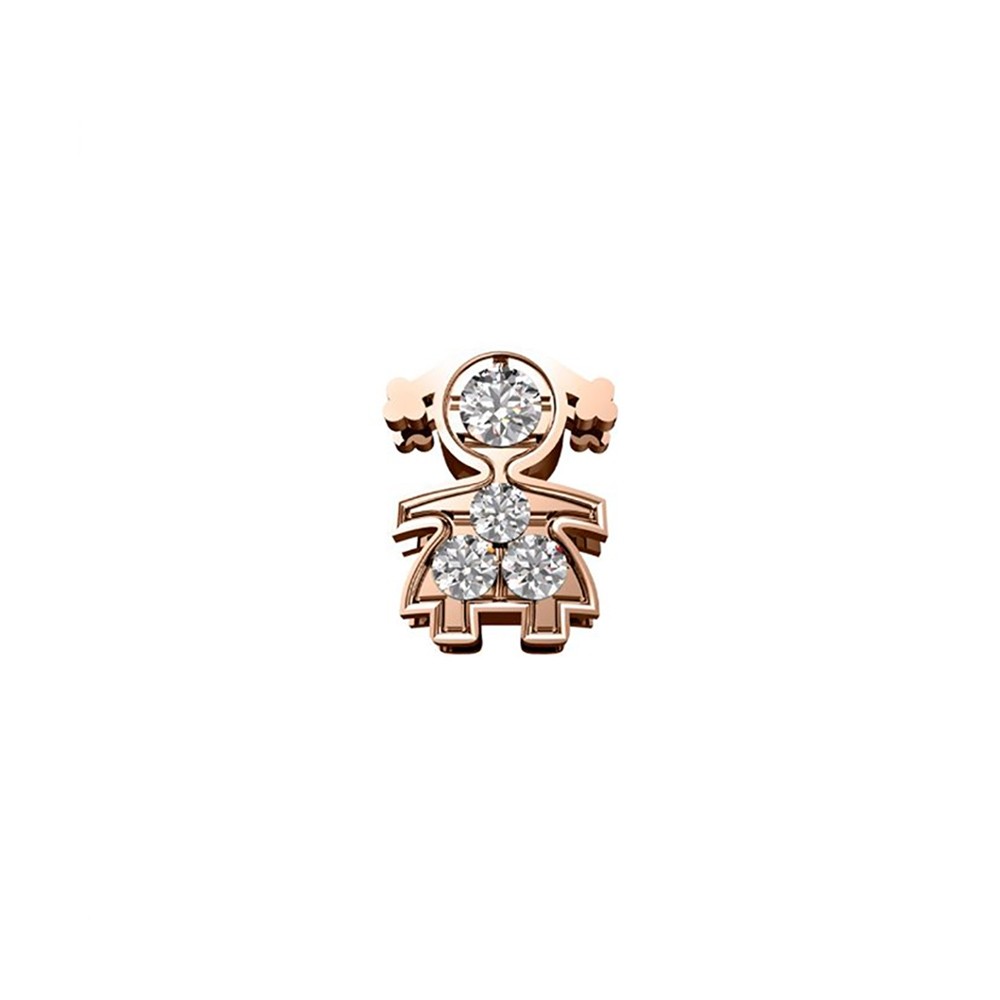 ELEMENTO DONNA BIMBA IN ORO ROSA E DIAMANTI ref. DCHF9210.001