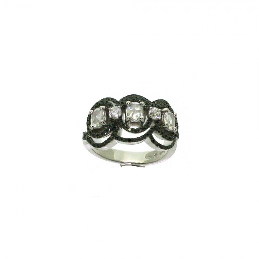 Anello trilogy Salvini in oro bianco e diamanti ref. 81071111