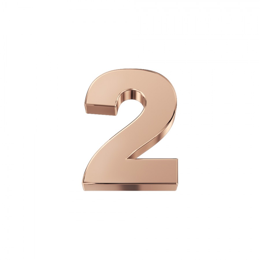 ELEMENTO NUMERO  IN ORO ROSA 