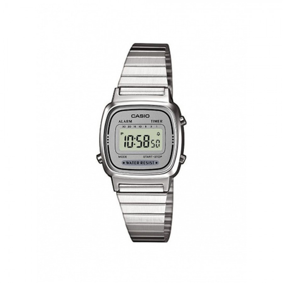 CASIO Collection Retro argento/bianco