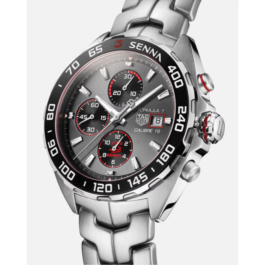 TAG HEUER FORMULA 1 CHRONOGRAPH x SENNA (edizione speciale) ref. CAZ201D.BA0633